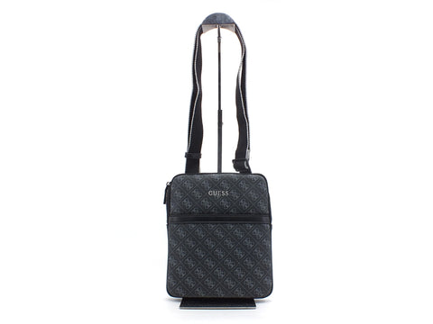 GUESS Tracolla Zip Loghi Uomo Black HMVEZZPO424