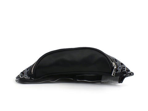 LOVE MOSCHINO Marsupio Logo Tessuto Bianco Nero JC4077PP1BLL100A