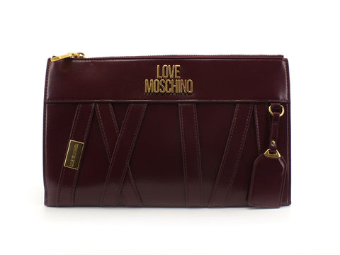 LOVE MOSCHINO Pochette Borsa Intreccio Vino JC4278PP0BKS0552