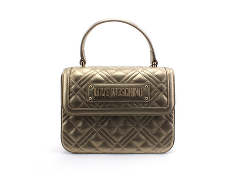 LOVE MOSCHINO Borsa Tracolla Trapuntata Manico Oro JC4306PP0BKA0901