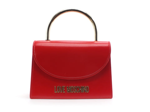 LOVE MOSCHINO Borsa Tracolla Rigida Manico Rosso JC4307PP0BKT0500