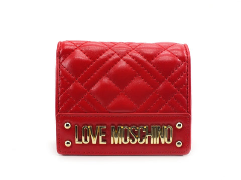 LOVE MOSCHINO Portafoglio Quilted Nappa Rosso JC5601PP1BLA0500