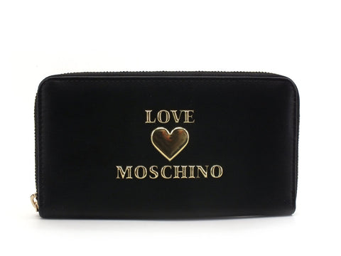 LOVE MOSCHINO Portafoglio Around Cuore Nero Oro JC5606PP1BLE0000