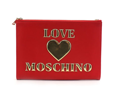 LOVE MOSCHINO Portafoglio Portamonete Logo Cuore Oro Rosso JC5615PP1BLE0500