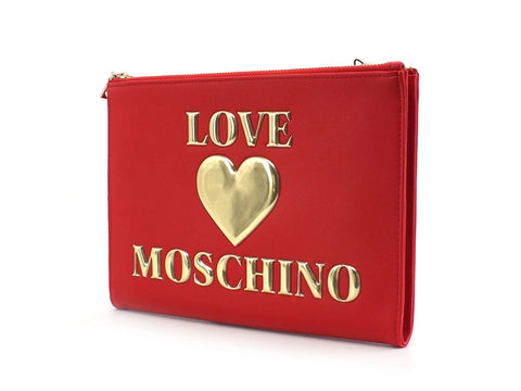 LOVE MOSCHINO Portafoglio Portamonete Logo Cuore Oro Rosso JC5615PP1BLE0500