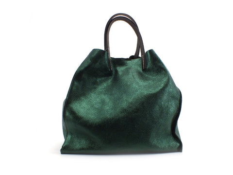 COLOR BAG Borsa + Pochette Verde Smeraldo MNL-VSM