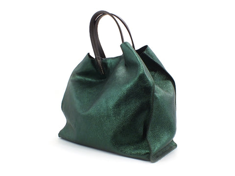 COLOR BAG Borsa + Pochette Verde Smeraldo MNL-VSM