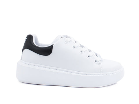 GUESS Sneaker Platform Retro White Black FL6BRDELE12