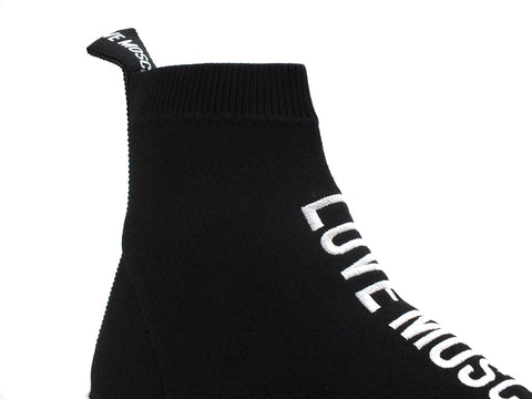 LOVE MOSCHINO Calzino Elastic Platform Nero JA15184G1CIZ1000