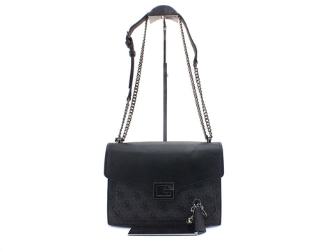 GUESS Valy Borsa Tracolla Rigida Logo Coal SM787321