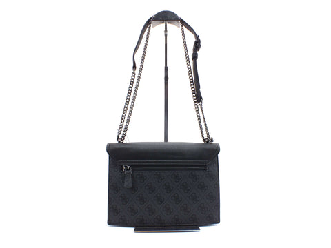 GUESS Valy Borsa Tracolla Rigida Logo Coal SM787321