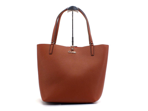 GUESS Alby Borsa Doppia Manici Pochette Cognac VG745523