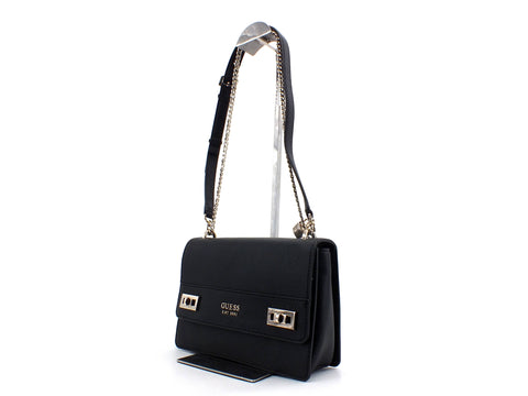 GUESS Katey Borsa Tracolla Catena Logo Black VG787021