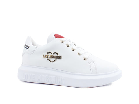 LOVE MOSCHINO Sneaker Gomma 40 Logo Bianco JA15204G1CIA0100