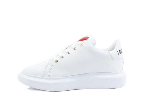 LOVE MOSCHINO Sneaker Gomma 40 Logo Bianco JA15204G1CIA0100