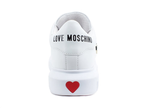LOVE MOSCHINO Sneaker Gomma 40 Logo Bianco JA15204G1CIA0100