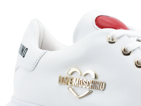 LOVE MOSCHINO Sneaker Gomma 40 Logo Bianco JA15204G1CIA0100