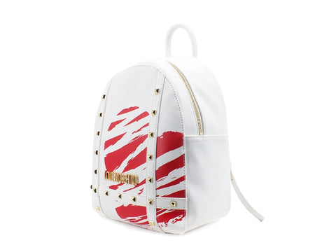 LOVE MOSCHINO Backpack Studs Heart Black Gold JC4077PP1CLG100B