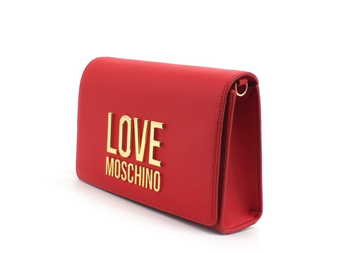 LOVE MOSCHINO Pochette Borsa Logo Oro Rosso JC4127PP1CLN2500