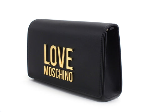LOVE MOSCHINO Pochette Catena Logo Oro Nero JC4127PP1CLN2000