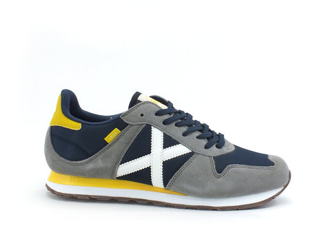 MUNICH Massana 413 Sneaker Uomo Blue Grey Yellow 8620413