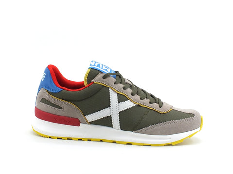 MUNICH Dynamo 23 Sneaker Uomo Military Green Red 8700023