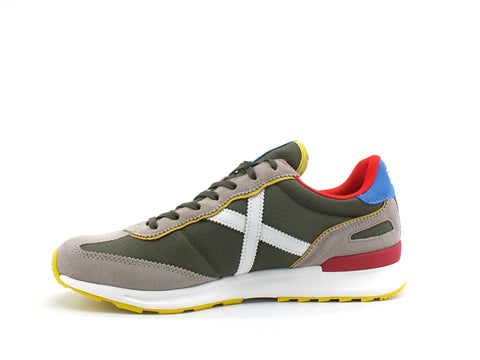 MUNICH Dynamo 23 Sneaker Uomo Military Green Red 8700023