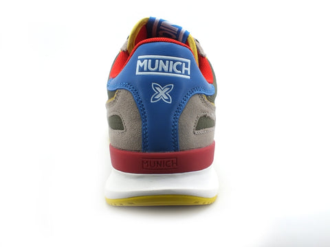MUNICH Dynamo 23 Sneaker Uomo Military Green Red 8700023