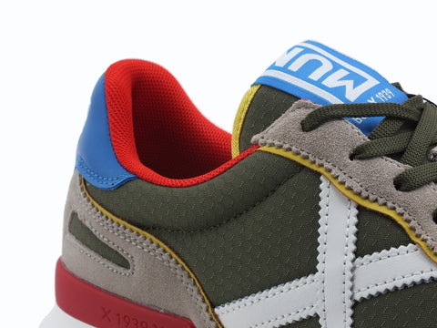 MUNICH Dynamo 23 Sneaker Uomo Military Green Red 8700023