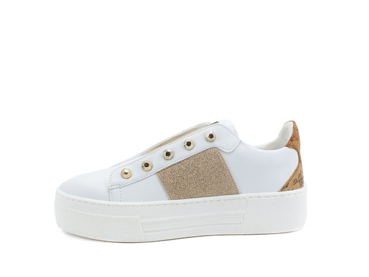 ALVIERO MARTINI 1A CLASSE Sneaker Platform Band Studs White ZA262-201C