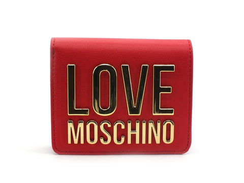 LOVE MOSCHINO Portafoglio Small Logo Oro Rosso JC5612PP1CLJ050A