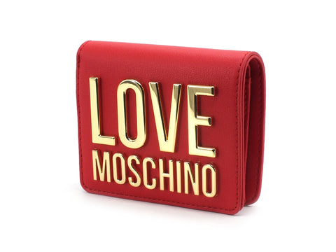 LOVE MOSCHINO Portafoglio Small Logo Oro Rosso JC5612PP1CLJ050A