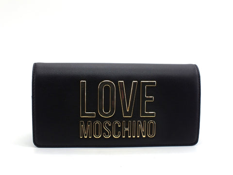 LOVE MOSCHINO Portafoglio Bonded Logo Oro Nero JC5614PP1CLJ000A