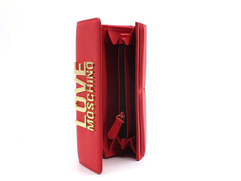 LOVE MOSCHINO Portafoglio Bonded Logo Oro Rosso JC5614PP1CLJ050A