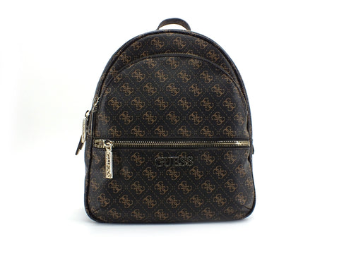 GUESS Manhattan Zaino Pelle Loghi Brown QL699432