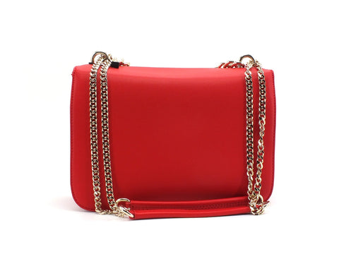 LOVE MOSCHINO Borsa Small Grain Catena LOVE Rosso JC4226PP0BKD0500
