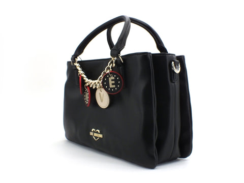 LOVE MOSCHINO Borsa Small Grain Tracolla Nero JC4228PP0BKD0000