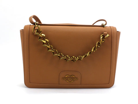LOVE MOSCHINO Borsa Tracolla PU Catena Cammello JC4095PP1BLO0201