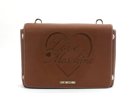 LOVE MOSCHINO Borsa Tracolla Logo Cuore Cuoio JC4021PP1BLC0200