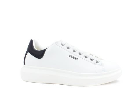 GUESS Sneaker Uomo Pelle Retro White Black FM5SLRLEA12
