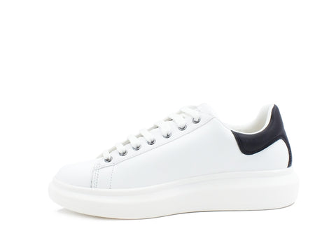 GUESS Sneaker Uomo Pelle Retro White Black FM5SLRLEA12