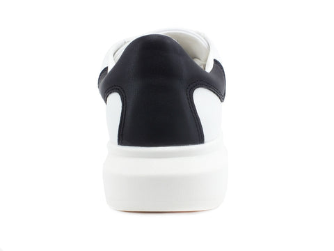 GUESS Sneaker Uomo Pelle Retro White Black FM5SLRLEA12