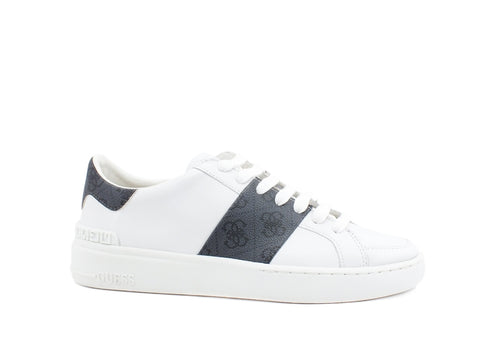 GUESS Sneaker Uomo Pelle Fascia White Coal FM5VESFAL12