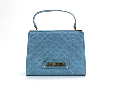 LOVE MOSCHINO Borsa Manico Tracolla Quilted Azzurro JC4007PP1CLA0700