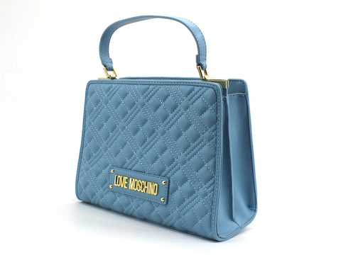 LOVE MOSCHINO Borsa Manico Tracolla Quilted Azzurro JC4007PP1CLA0700