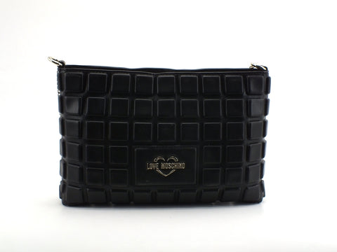 LOVE MOSCHINO Borsa Pochette Nappa Pu Embossed Nero JC4041PP1CLD0000