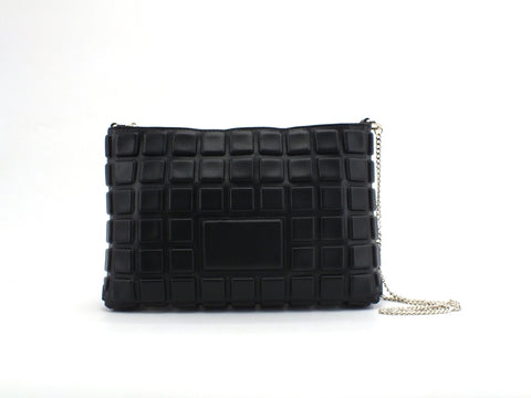 LOVE MOSCHINO Borsa Pochette Nappa Pu Embossed Nero JC4041PP1CLD0000