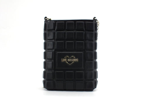 LOVE MOSCHINO Borsa Tracolla Nappa Pu Embossed Nero JC4042PP1CLD0000