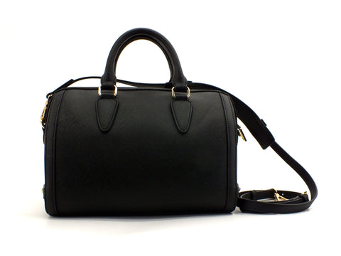 LOVE MOSCHINO Borsa Bauletto Tracolla Pu Stampa Cuore Nero Oro JC4075PP1CLG100B
