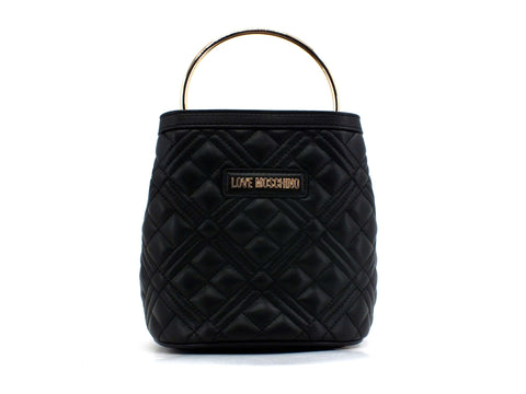 LOVE MOSCHINO Borsa Secchiello Trapuntata Quilted Nappa Pu Nero JC4082PP1CLA2000